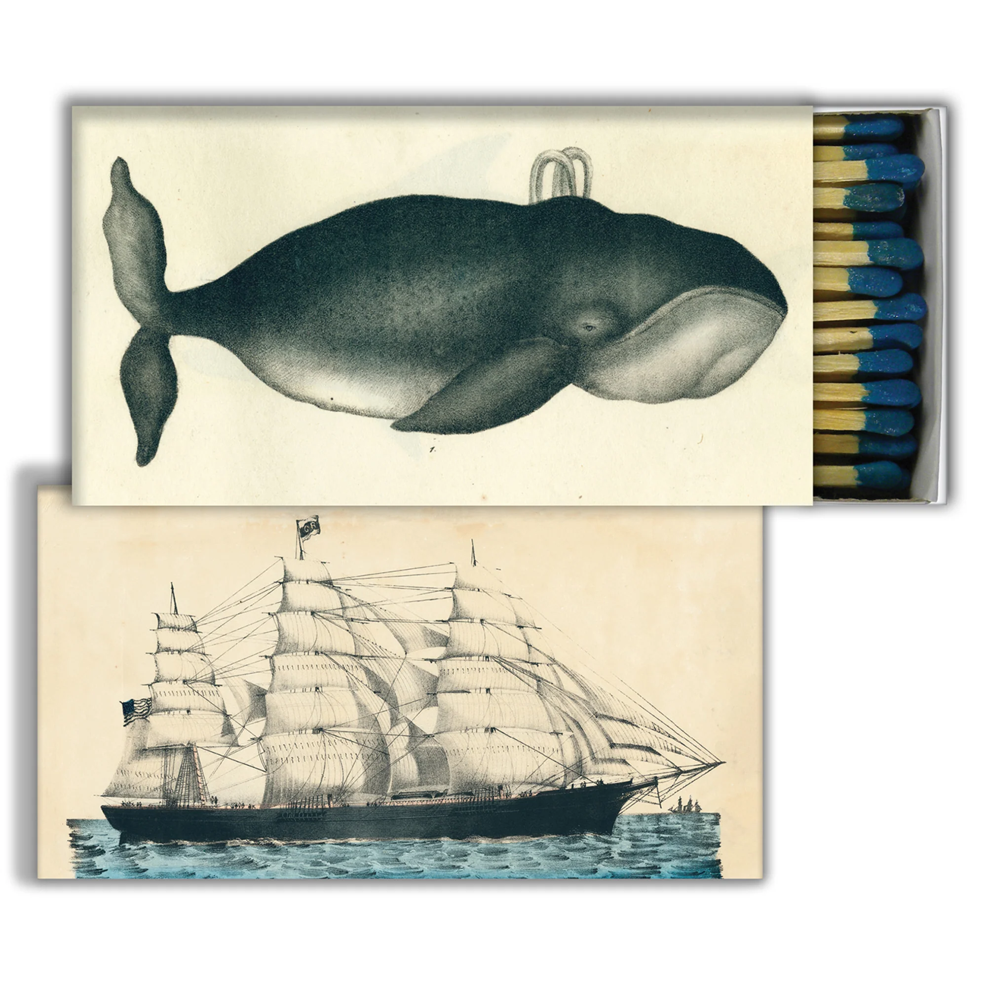 Whale & Clipper Ship