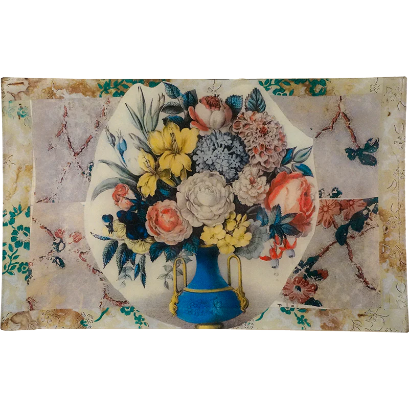 Blue Vase (Collage)