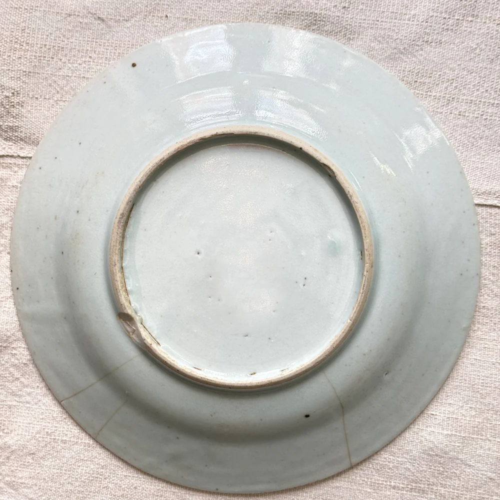 18th-century Delft Plate (#608) - Image 6