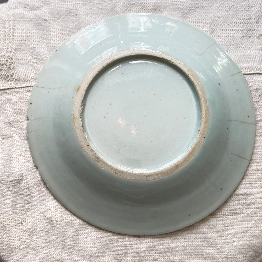 18th-century Delft Plate (#612) - Image 4