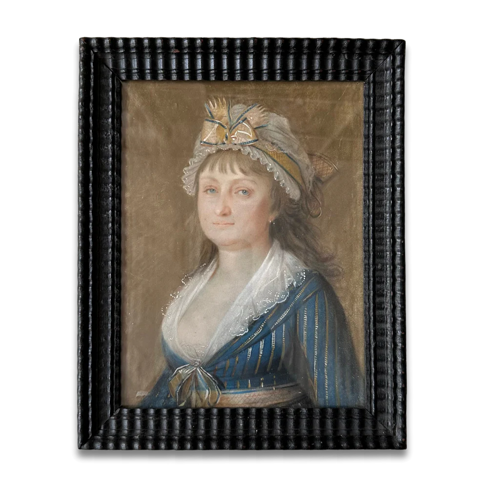 18th-century English Pastel Portrait of a Lady