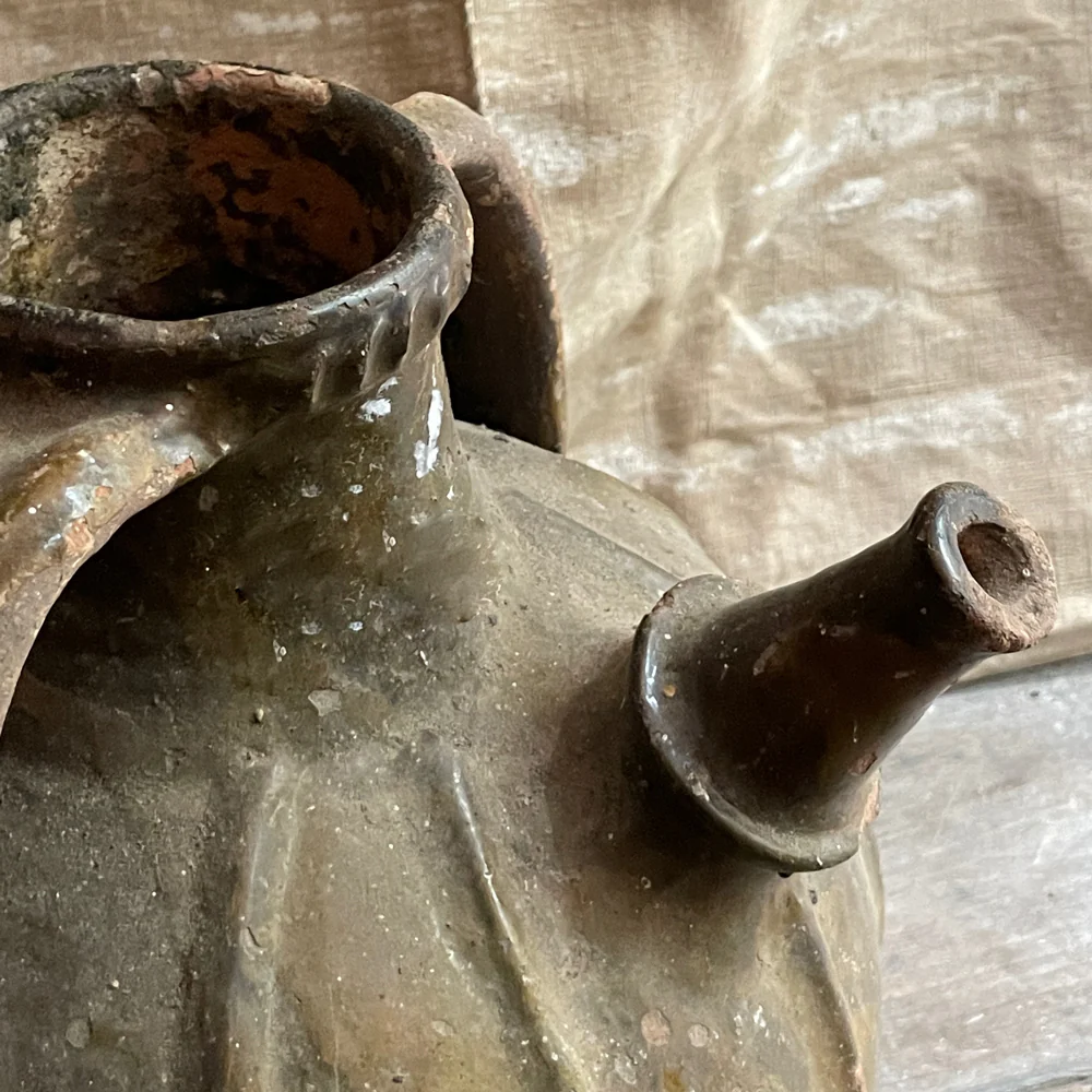 18th Century French Ceramic Oil Vessel (No. 91) - Image 2