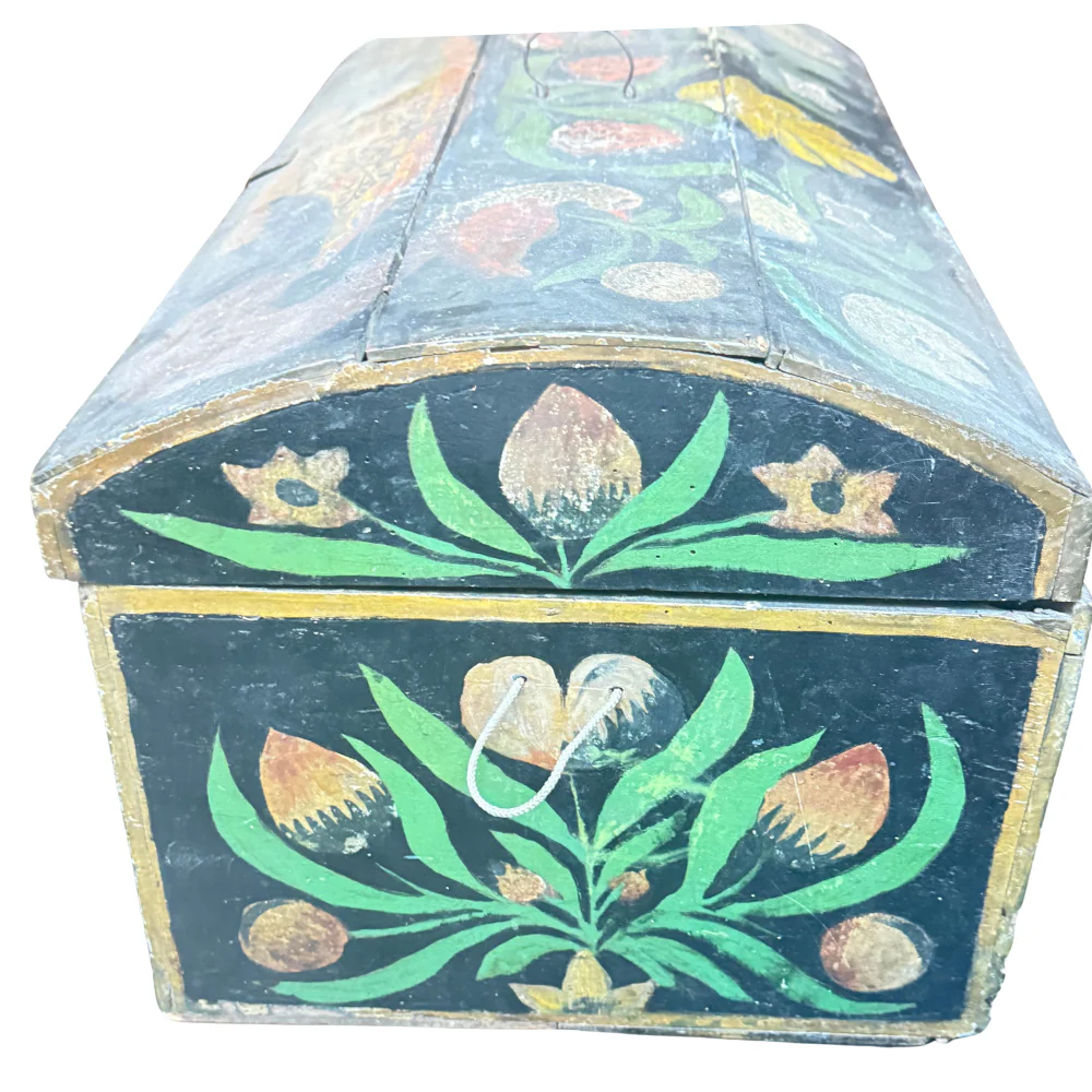 18th-century French Painted Trunk - Image 10