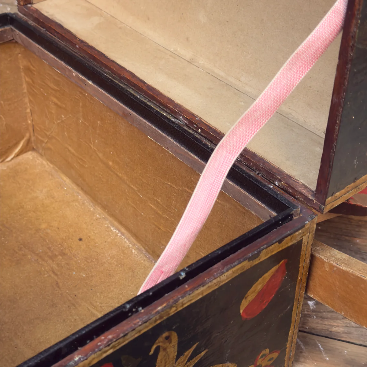 18th-century French Painted Trunk - Image 10