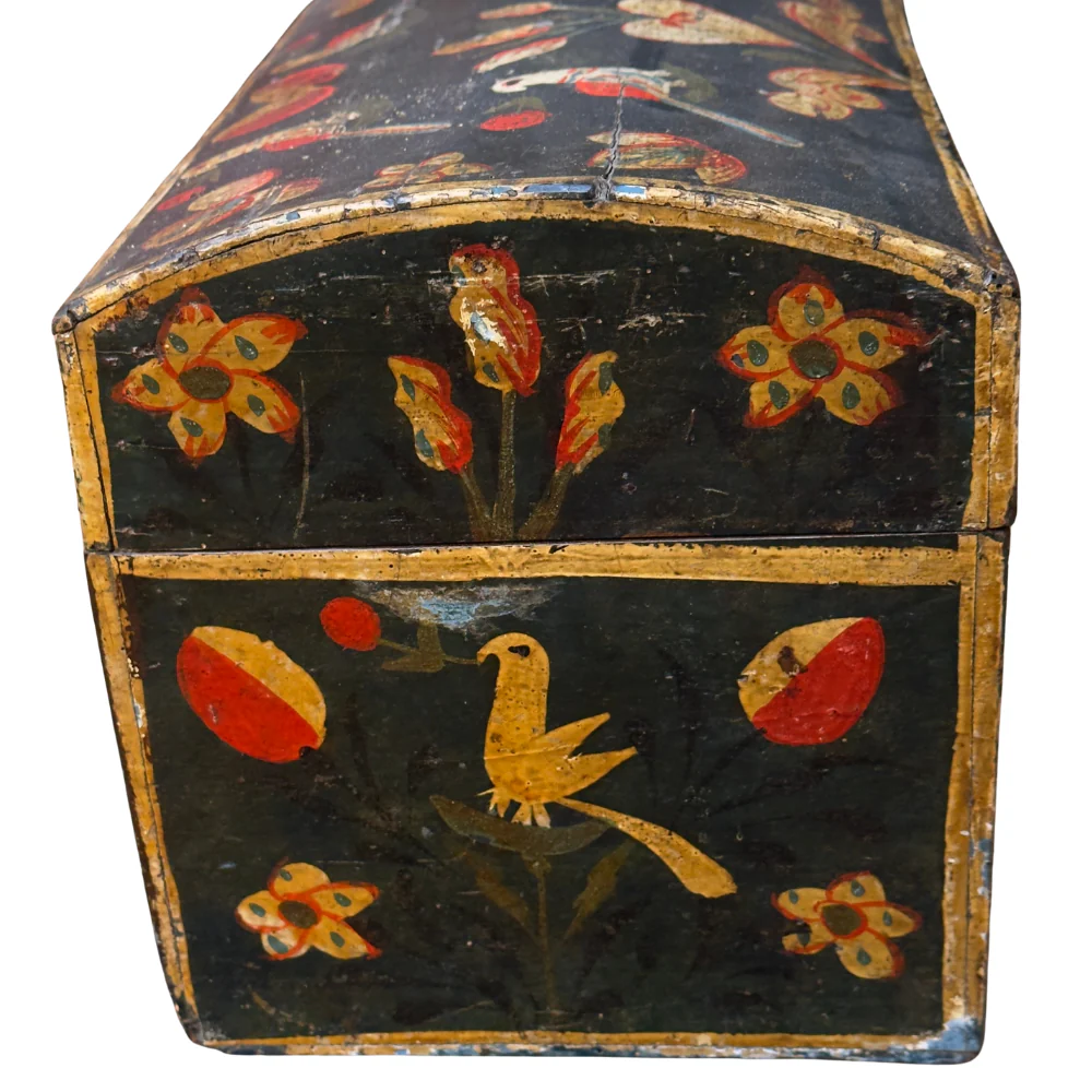 18th-century French Painted Trunk - Image 12
