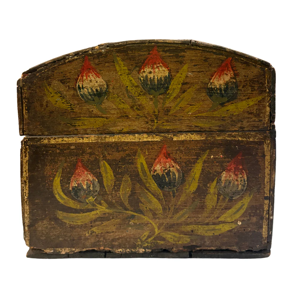 18th-century French Painted Trunk - Image 5