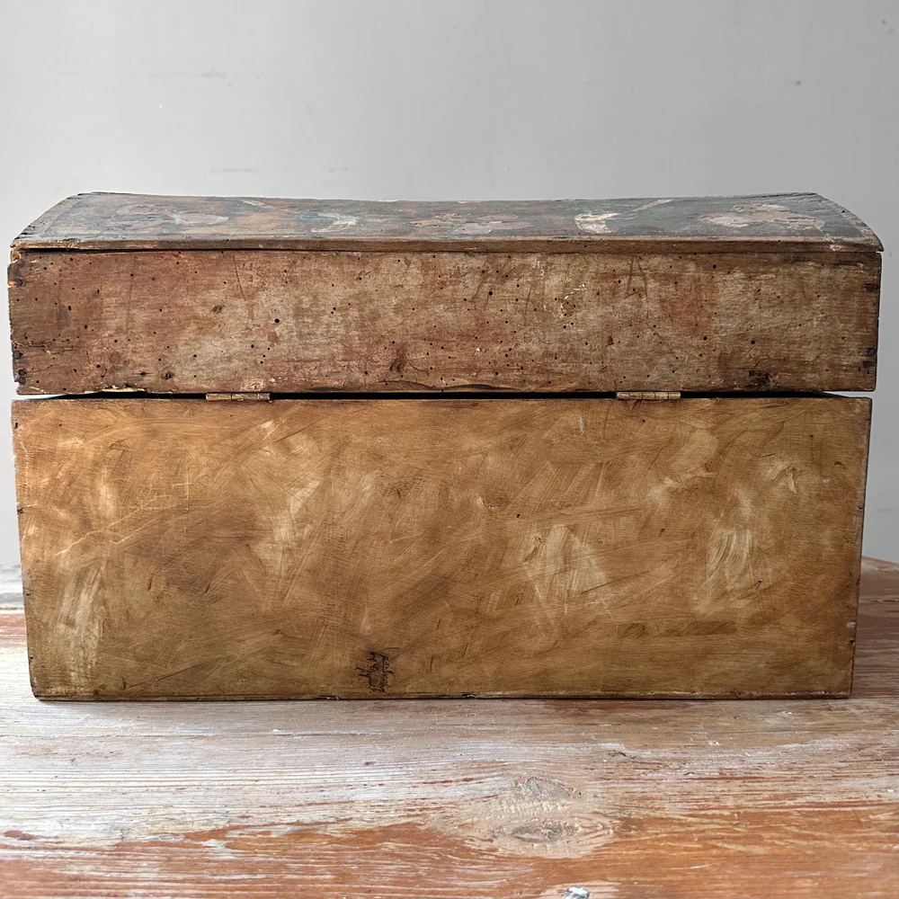 18th-Century French Painted Trunk - Image 9