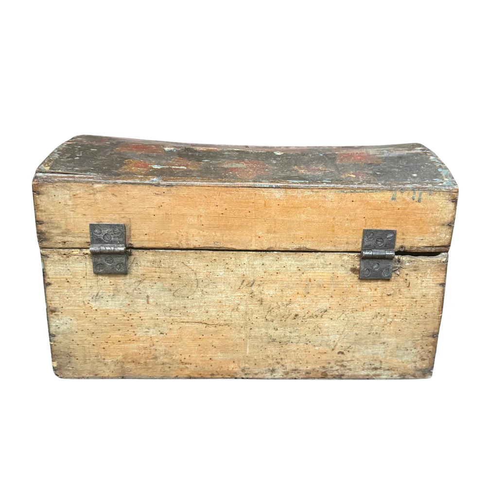 18th-century French Painted Trunk - Image 5