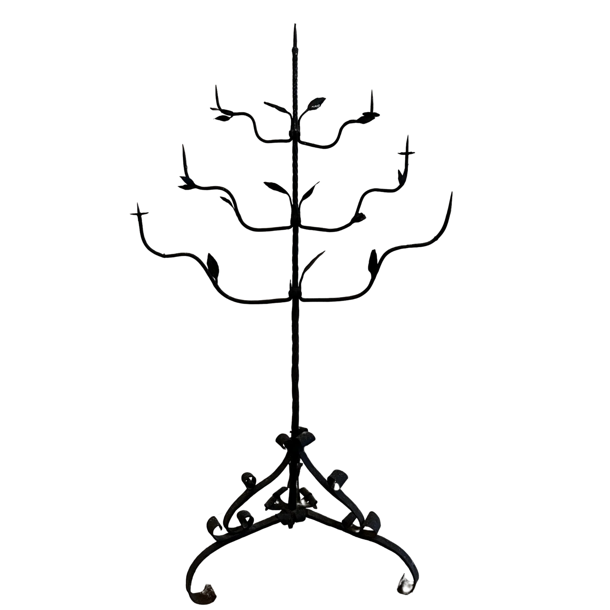 18th Century Wrought Iron Candelabra