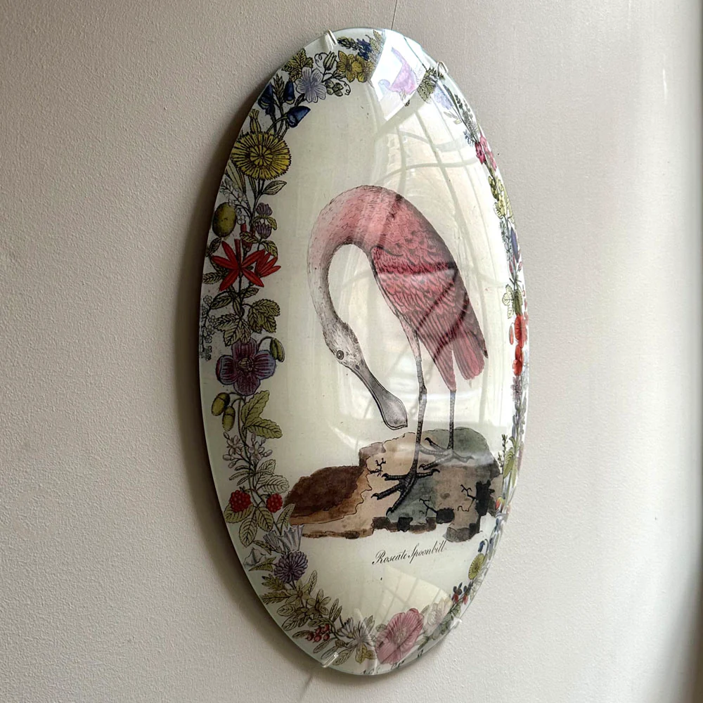 Spoonbill with Flowers (Convex) - Image 3