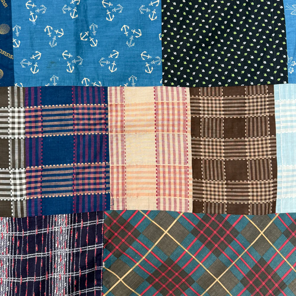 19th-century American Hand-Stitched Quilt #4 - Image 8