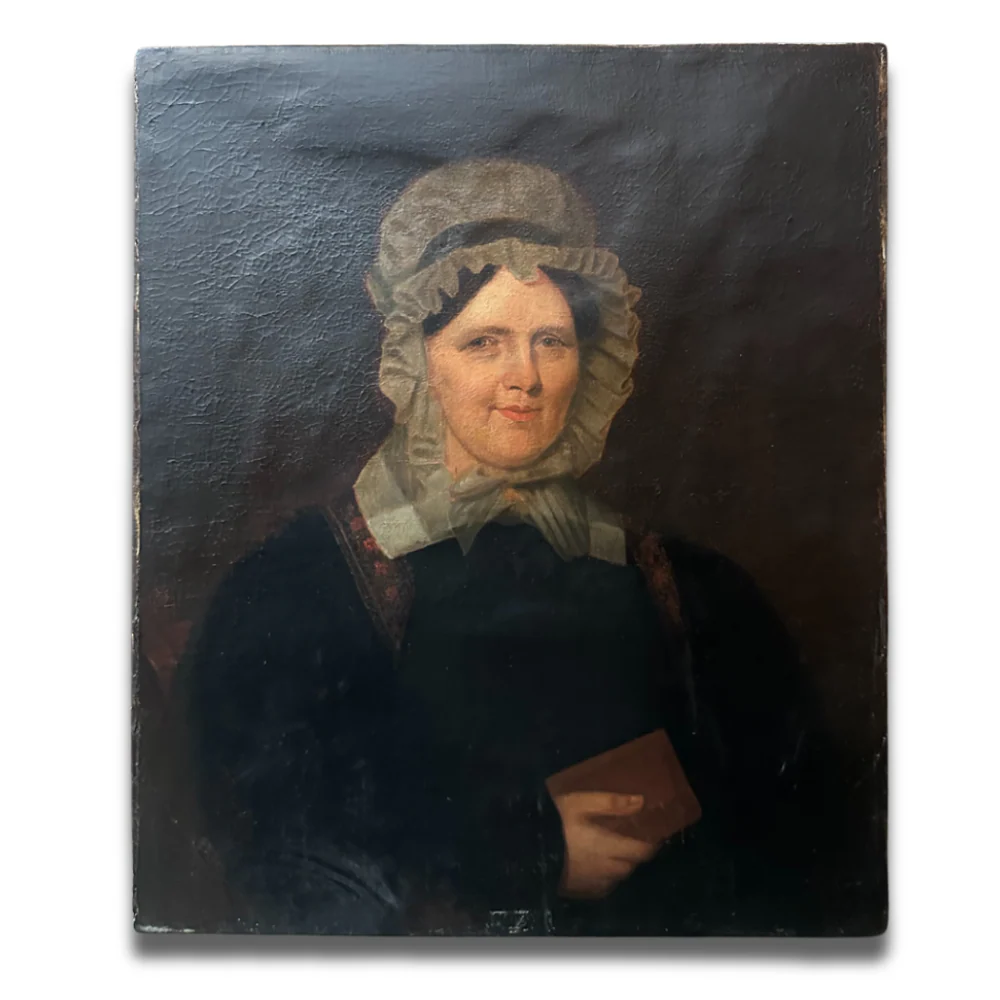 19th-century American Portrait of Esther Flint Caldwell (1772-1844)