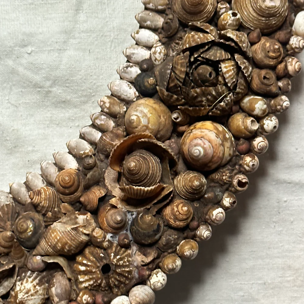 19th-century American Shell Frame - Image 5