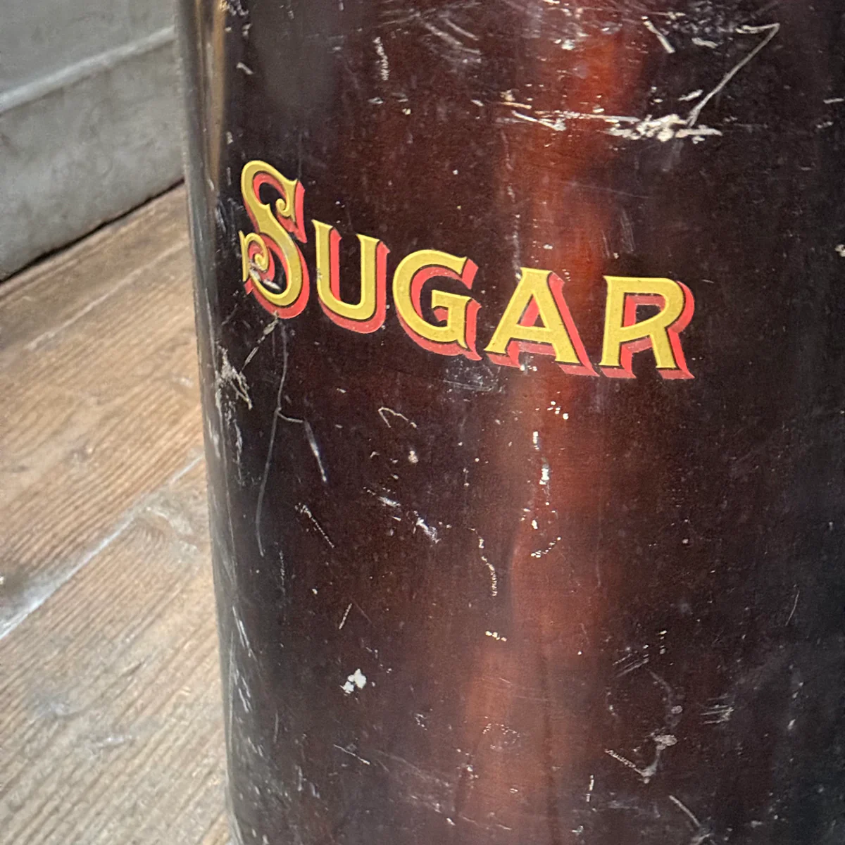19th-century American Sugar Tin Container - Image 2