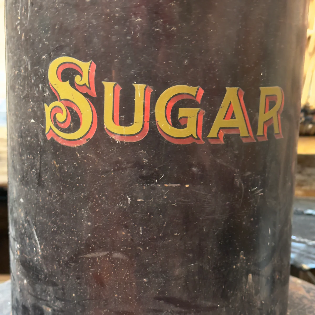 19th-century American Sugar Tin Container - Image 2