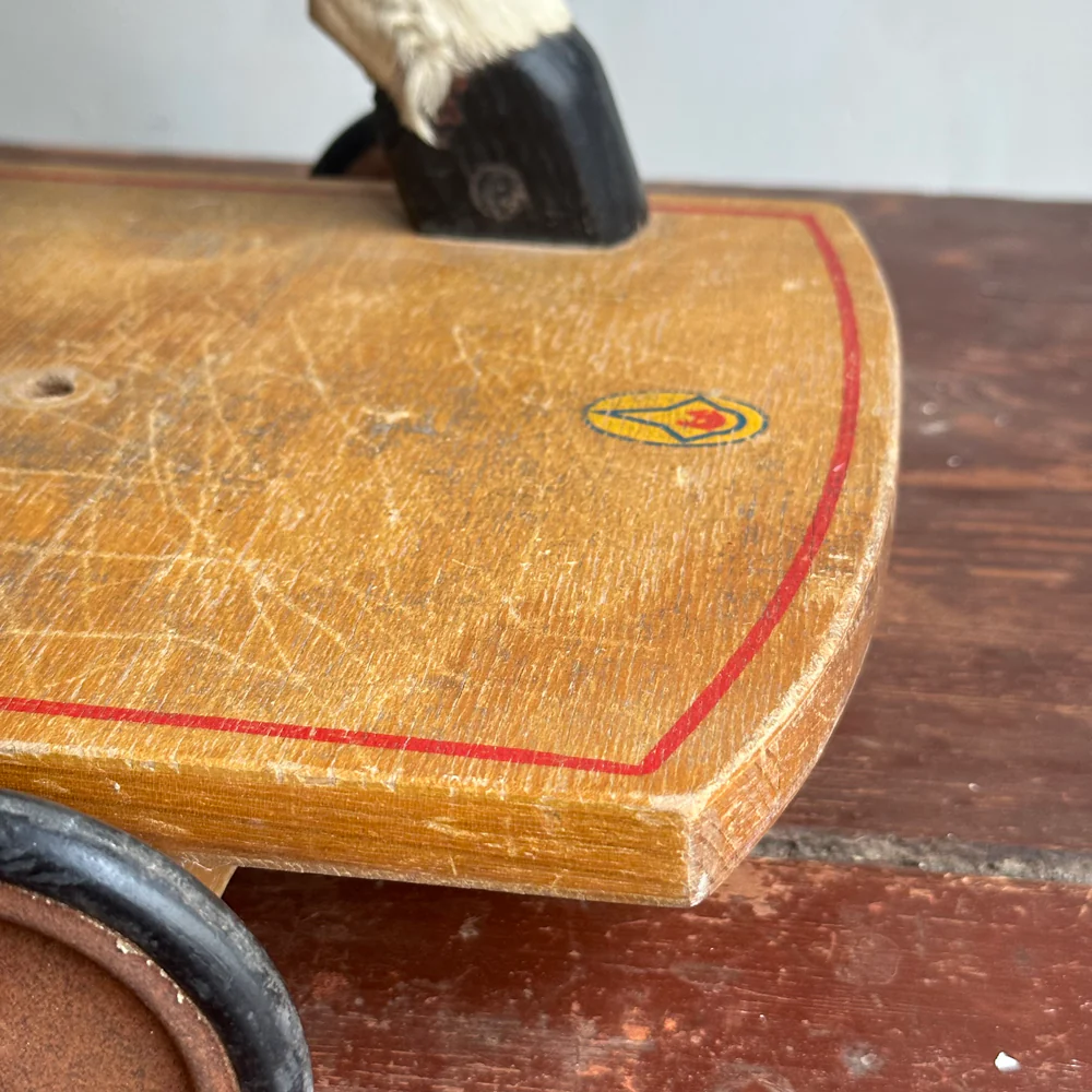 19th-century Austrian Toy Horse on Wheels - Image 7