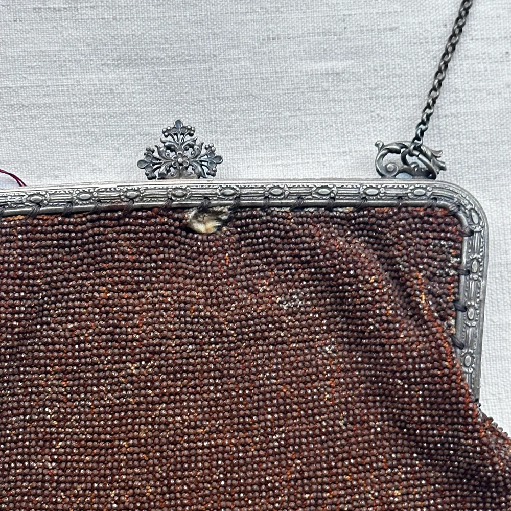 19th Century French Beaded Handbag - Image 2