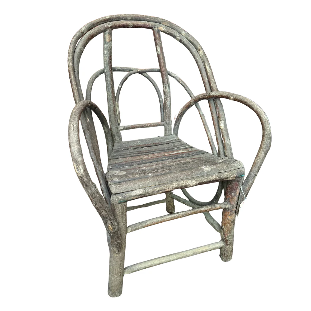 19th-Century French Folk Twig Chair