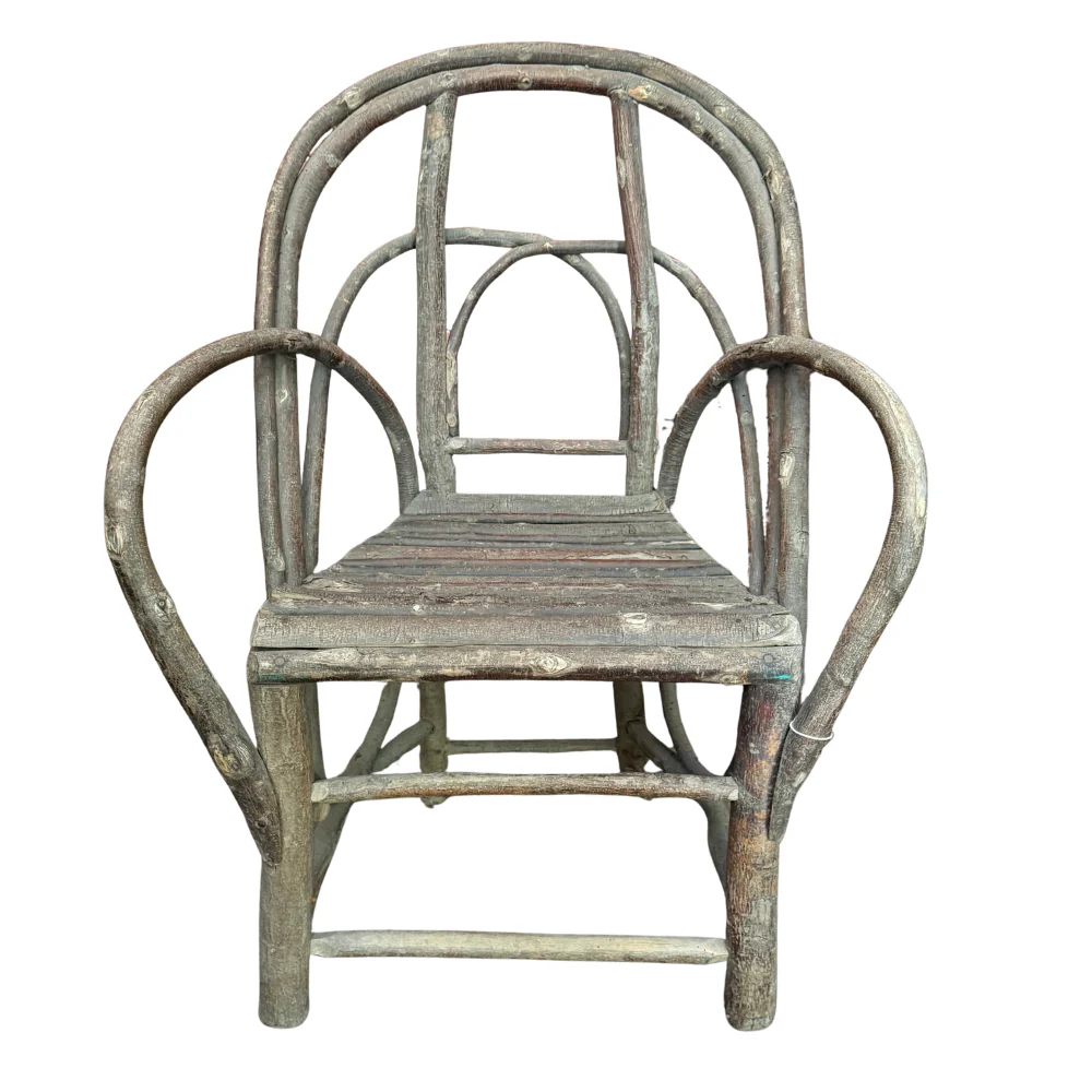 19th-Century French Folk Twig Chair - Image 2