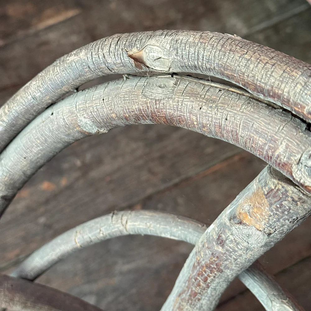 19th-Century French Folk Twig Chair - Image 6