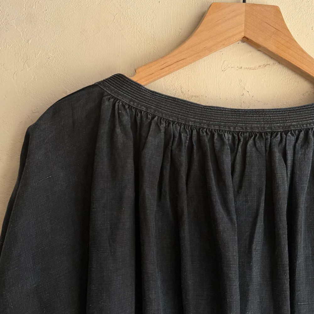19th-century French Indigo Smock (#S-01) - Image 7