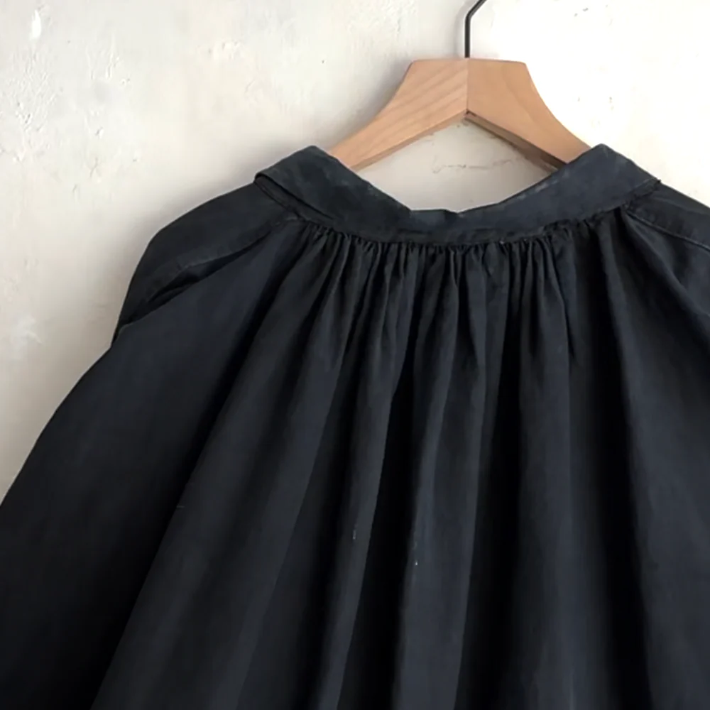 19th-century French Indigo Smock (#S-02) - Image 5