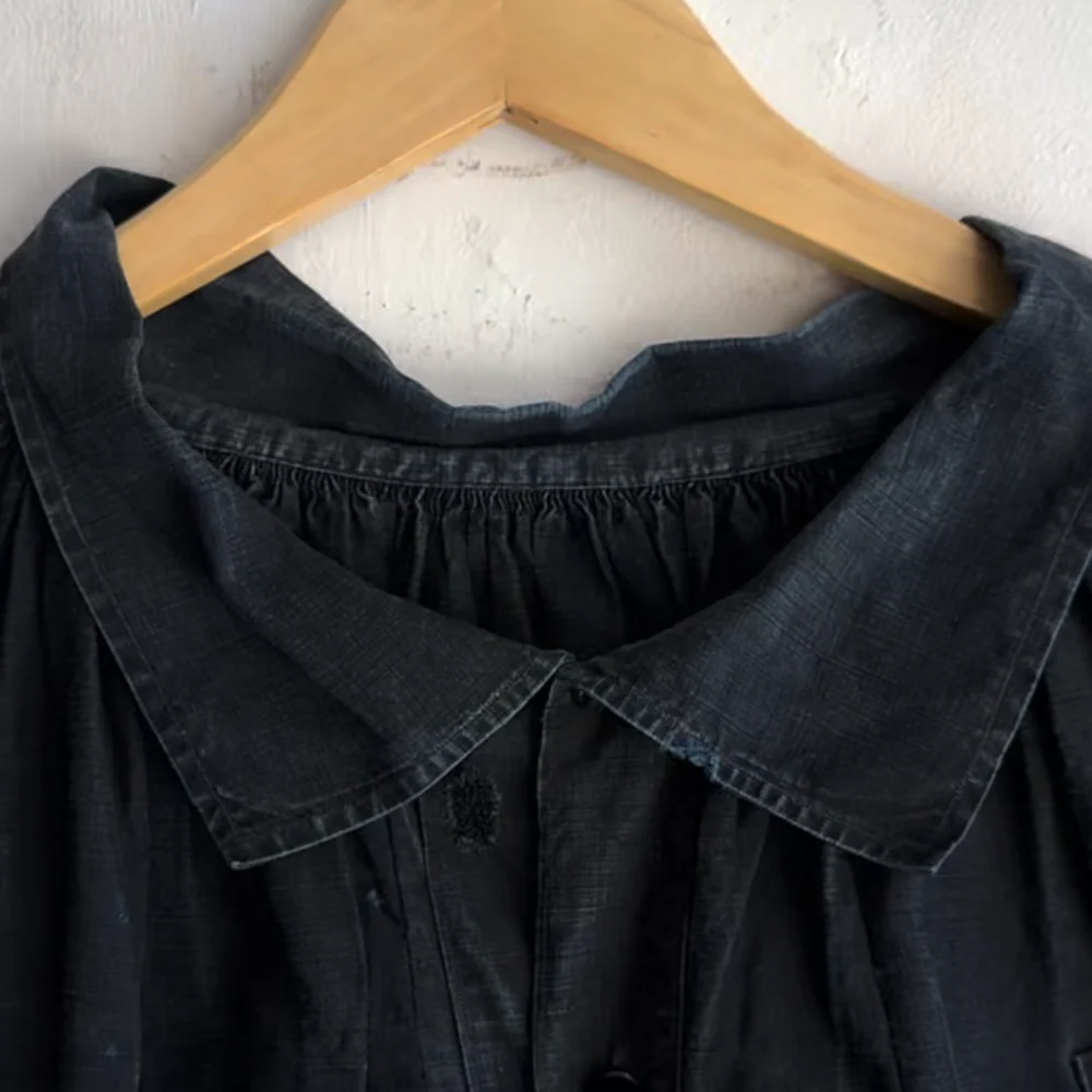 19th-century French Indigo Smock (#S-03) - Image 6