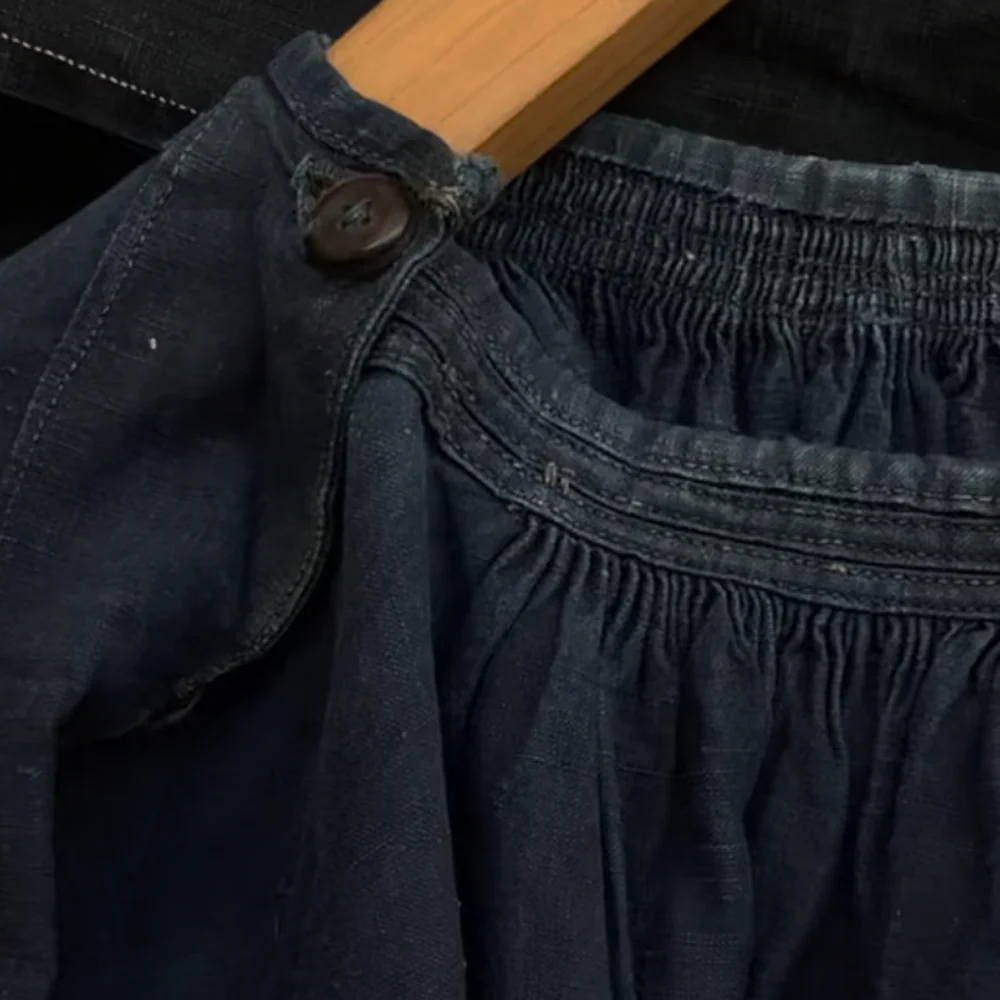 19th-century French Indigo Smock (#S-04) - Image 8