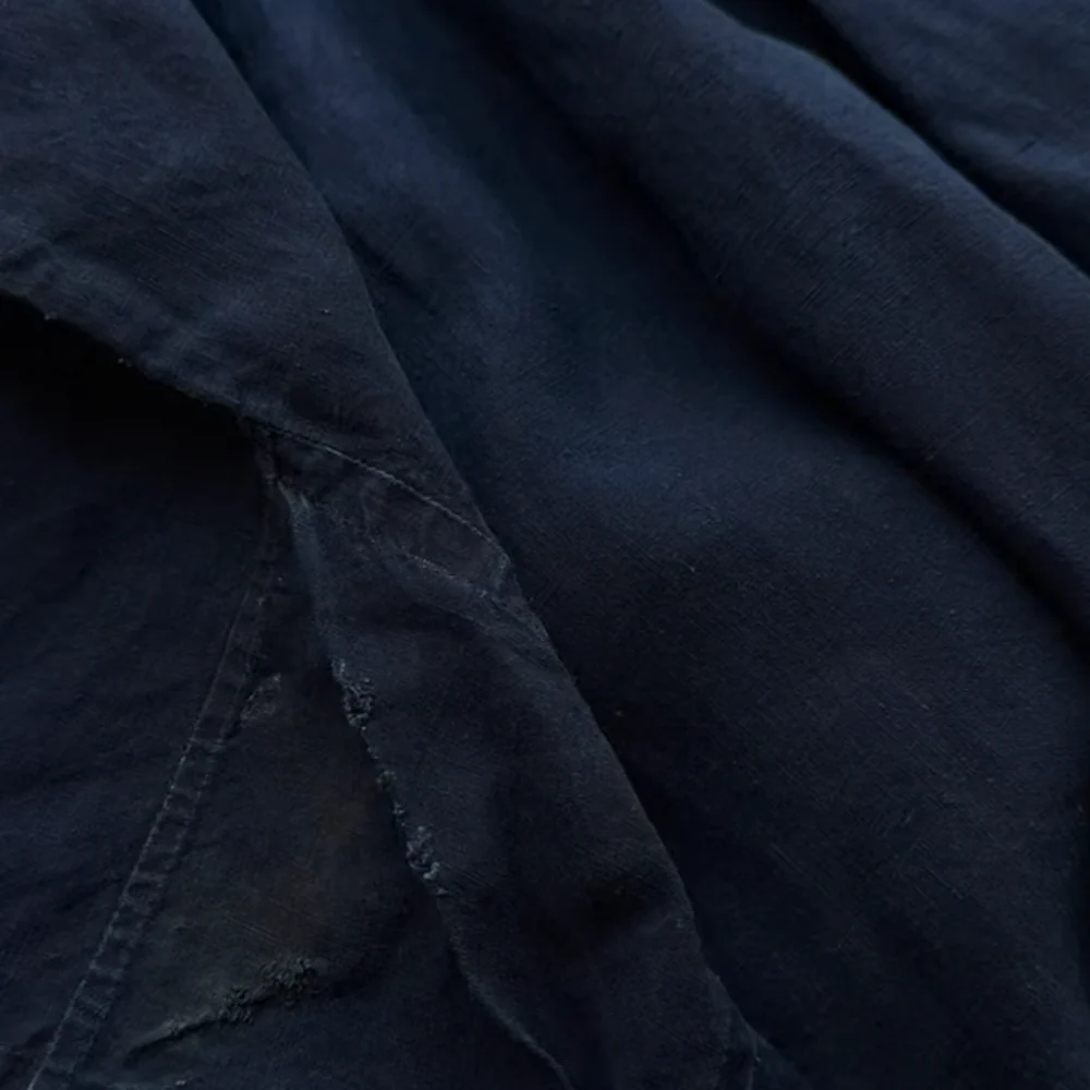 19th-century French Indigo Smock (#S-04) - Image 9