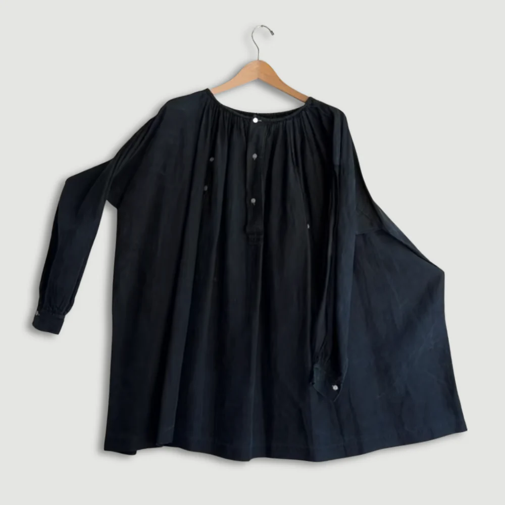 19th-century French Indigo Smock (#S-05) - Image 3
