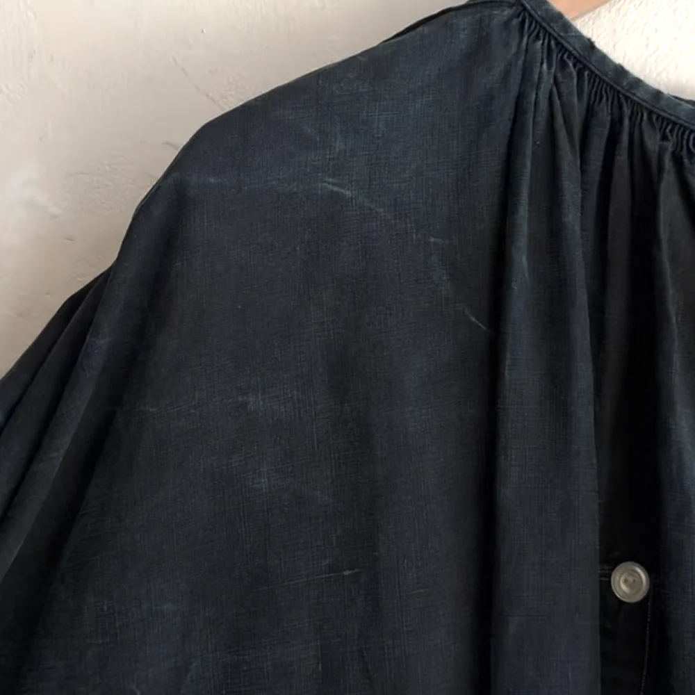 19th-century French Indigo Smock (#S-05) - Image 6