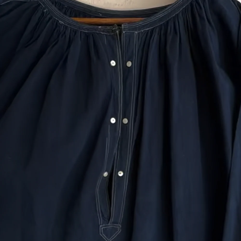 19th-century French Indigo Smock (#S-06) - Image 8