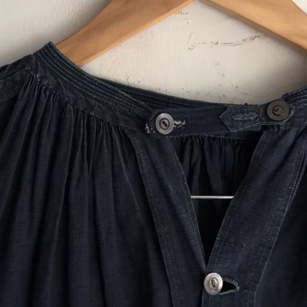 19th-century French Indigo Smock (#S-07) - Image 5