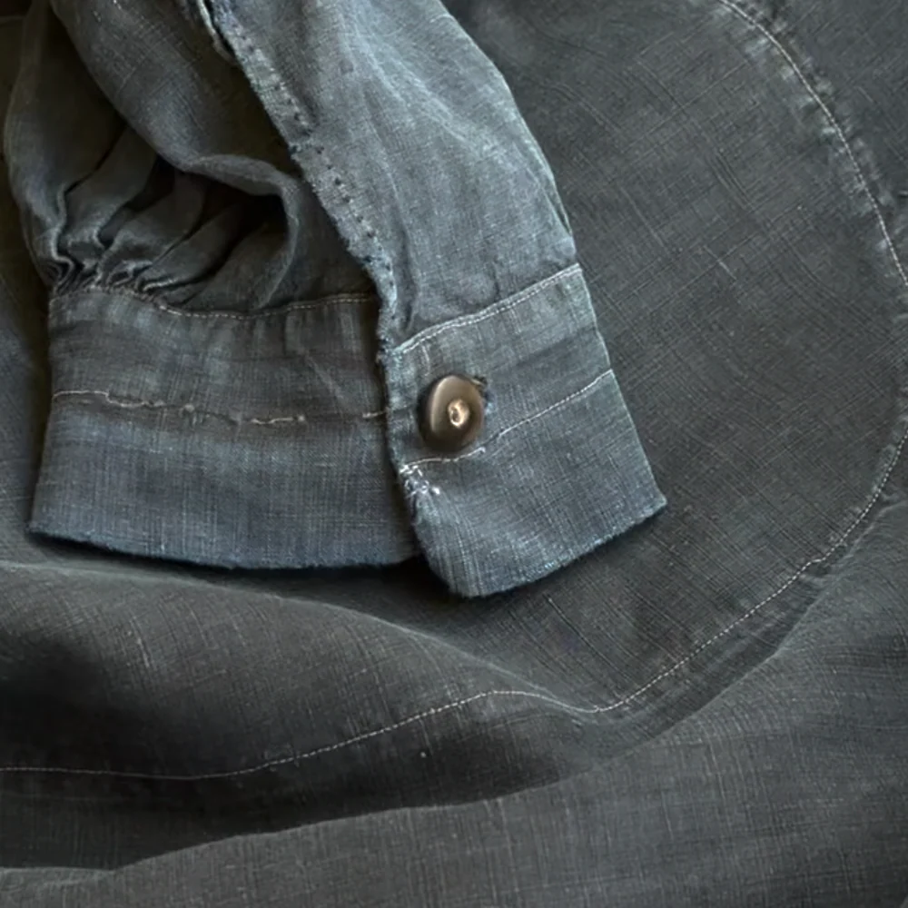 19th-century French Indigo Smock (#S-08) - Image 10