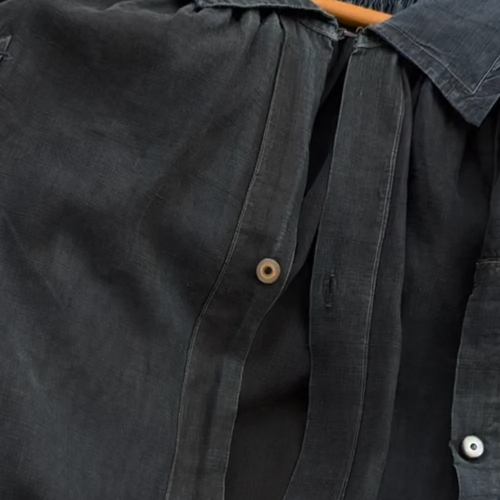 19th-century French Indigo Smock (#S-08) - Image 9