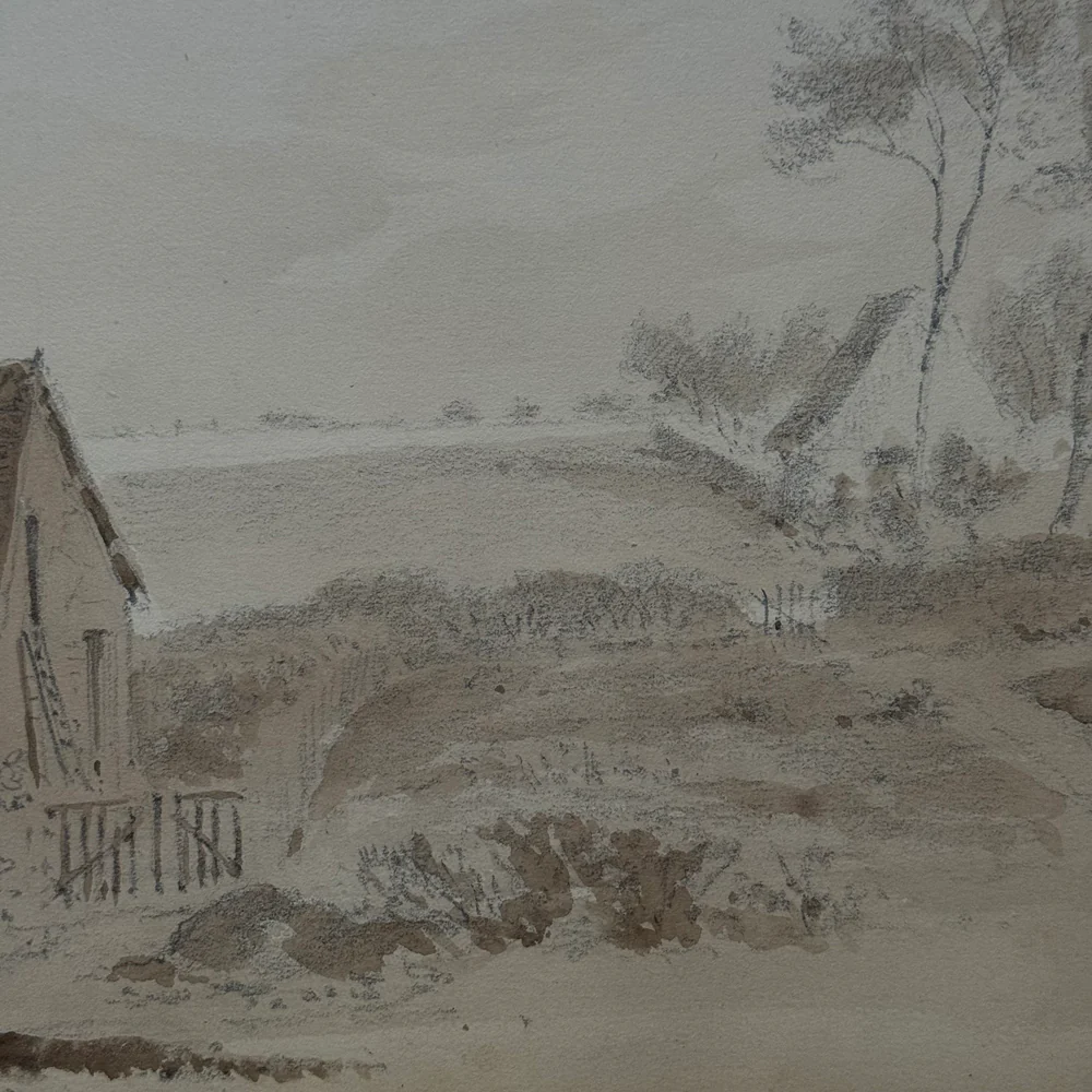 19th Century French Monochromatic Watercolor Painting by Alphonse Baril (#3) - Image 2