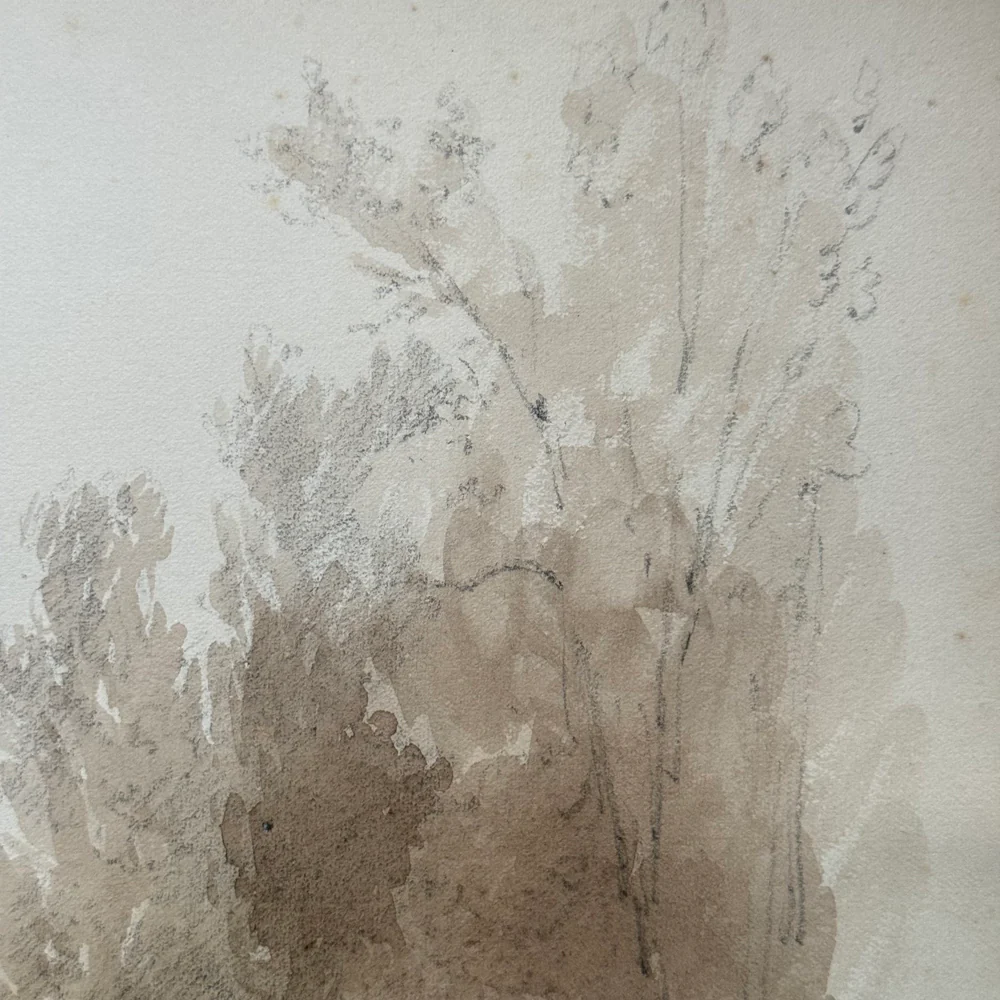 19th Century French Monochromatic Watercolor Painting by Alphonse Baril (#92) - Image 3