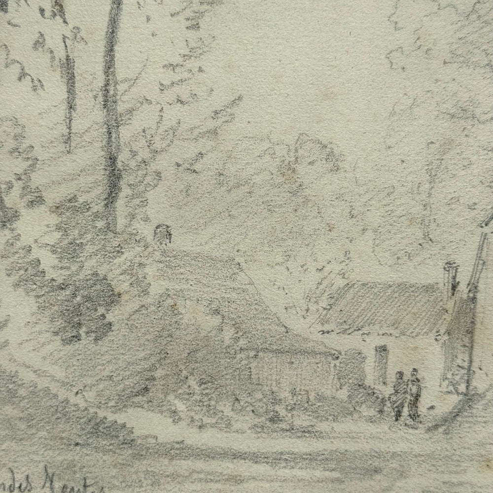 19th-century French Pencil Drawing by Alphonse Baril (#1) - Image 3