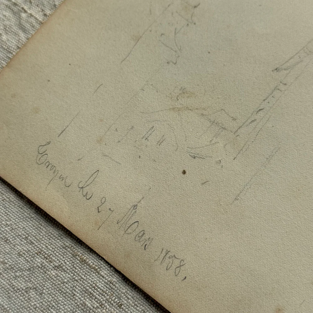 19th-century French Pencil Drawing by Alphonse Baril (#23) - Image 3