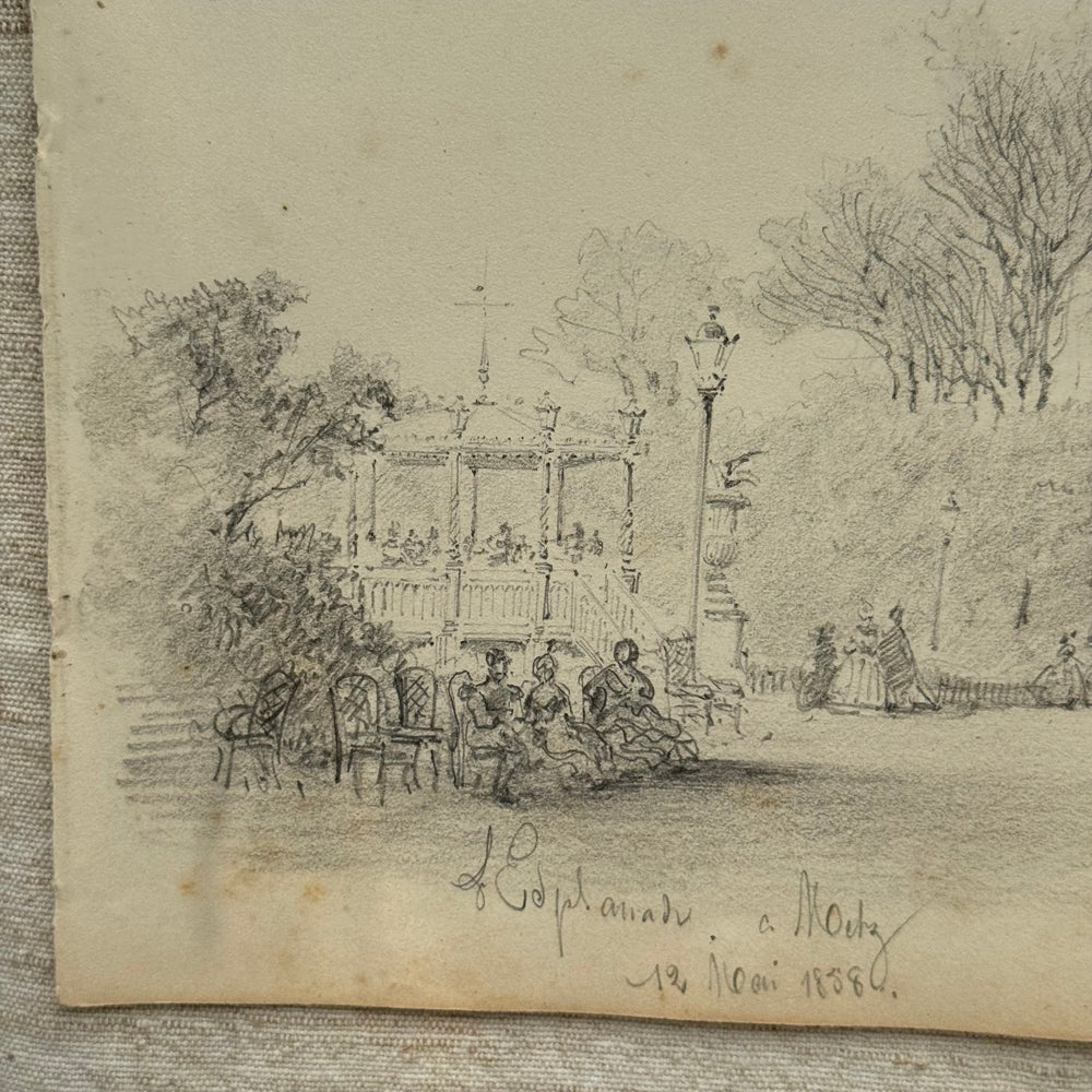 19th-century French Pencil Drawing by Alphonse Baril (#31) - Image 2