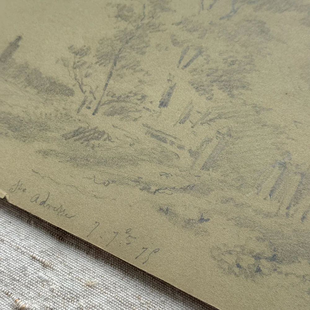 19th-century French Pencil Drawing by Alphonse Baril (#33) - Image 3