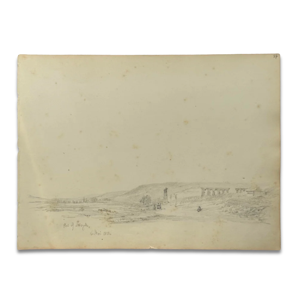 19th-century French Pencil Drawing by Alphonse Baril (#37)