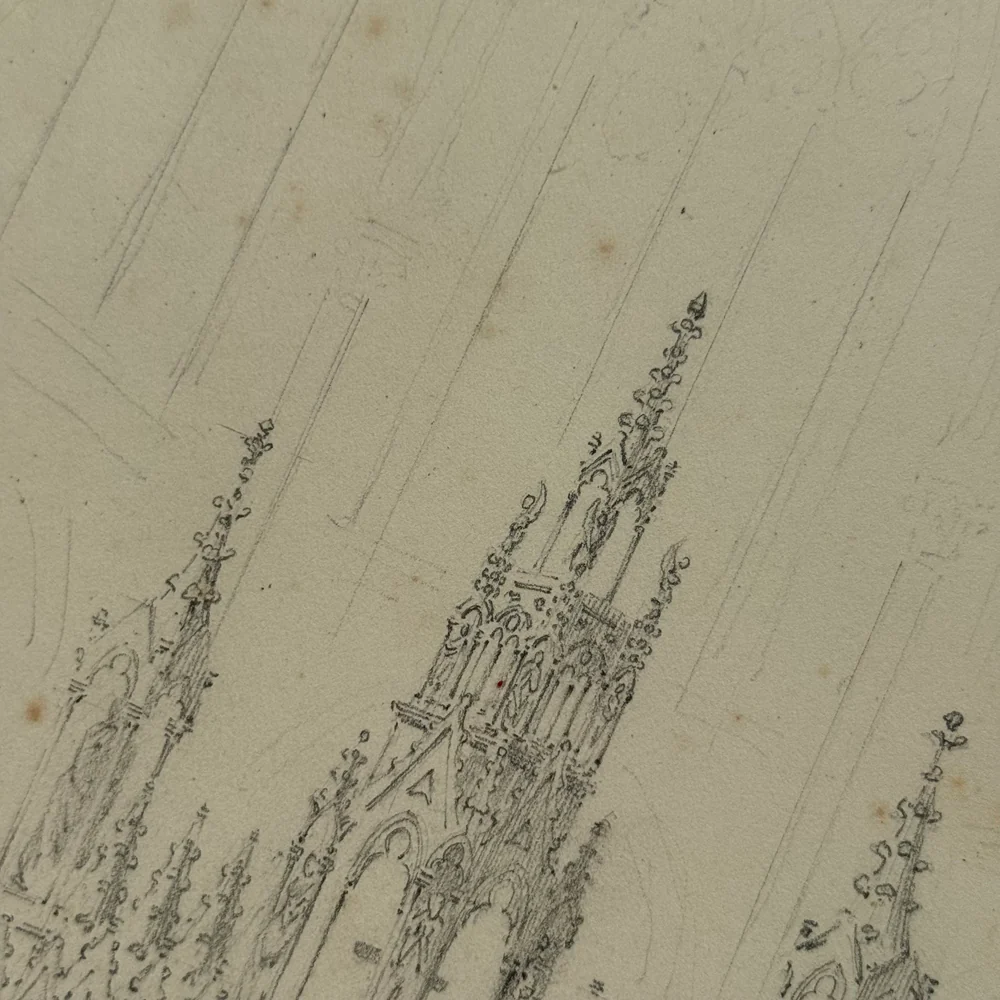 19th-century French Pencil Drawing by Alphonse Baril (#50) - Image 3