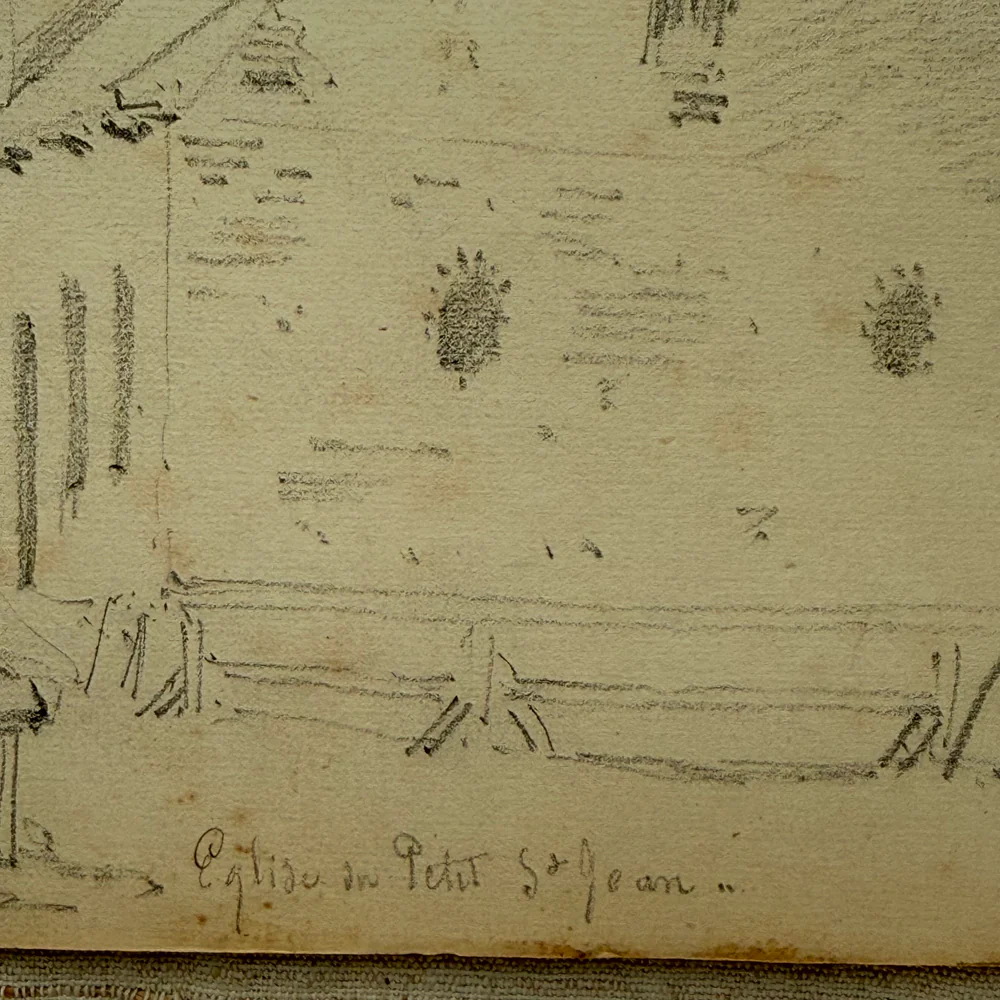 19th-century French Pencil Drawing by Alphonse Baril (#51-2) - Image 3