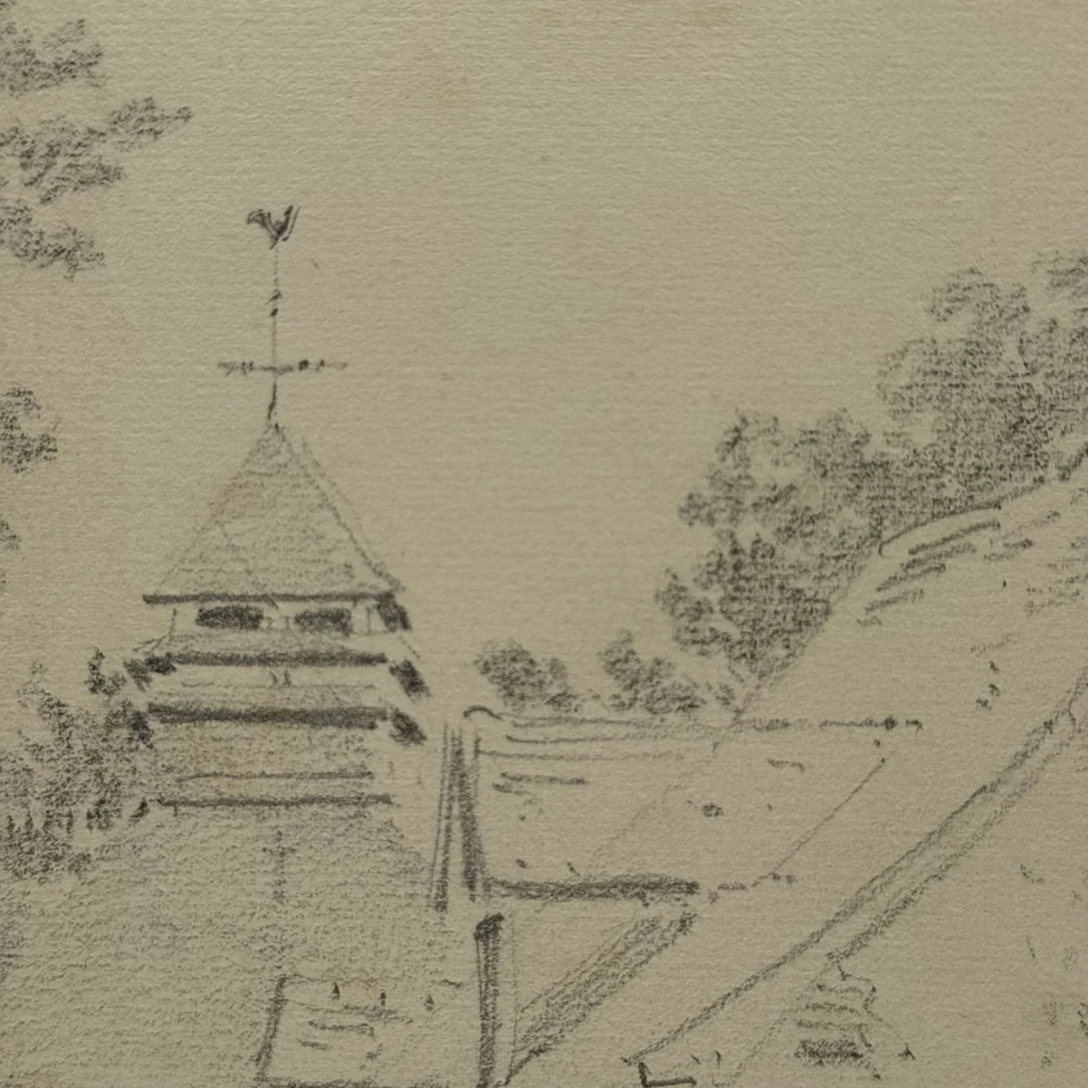 19th-century French Pencil Drawing by Alphonse Baril (#51-2) - Image 4
