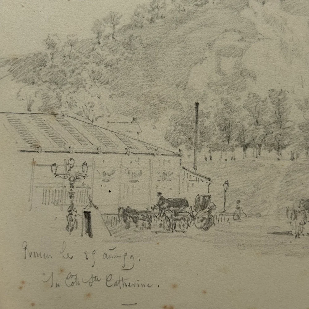 19th-century French Pencil Drawing by Alphonse Baril (#77) - Image 2