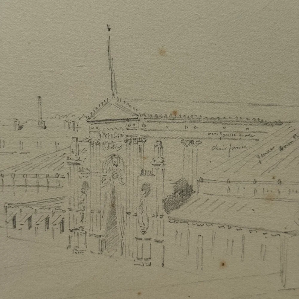 19th-century French Pencil Drawing by Alphonse Baril (#81) - Image 3