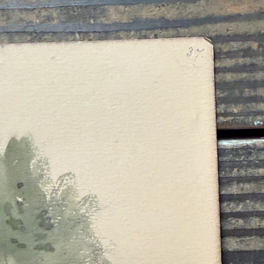 19th Century French Watercolor Painting by Alphonse Baril (#37) - Image 5