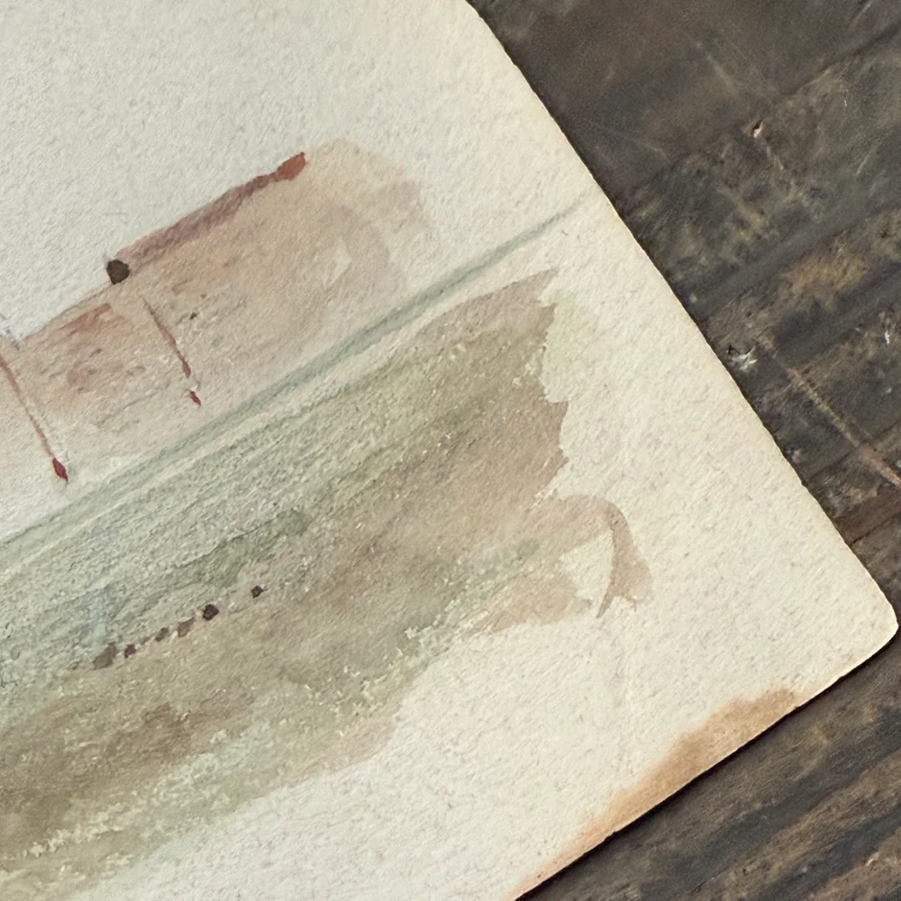 19th Century French Watercolor Painting by Alphonse Baril (#39) - Image 4
