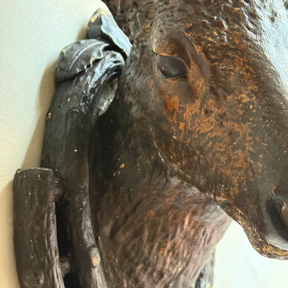 19th-century German Plaster Deer Head - Image 8